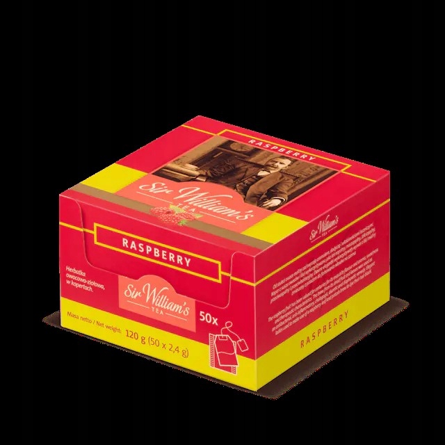 Owocowa Herbata Sir William’s Tea Raspberry 50 Saszetek