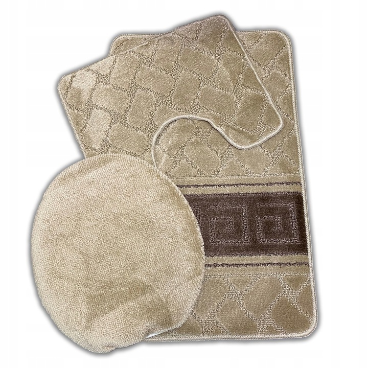 KOMPLET 3-CZĘŚCIOWY DYWANIKÓW ŁAZIENKOWYCH