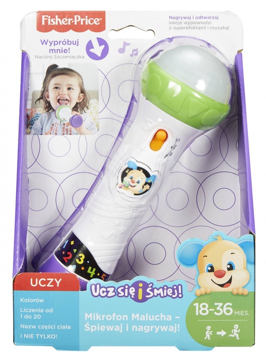 Mikrofon malucha śpiewaj i nagrywaj FBP38 Fisher Price