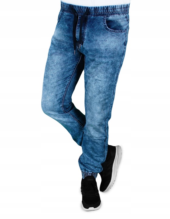 SPODNIE MĘSKIE JOGGER JEANS W35 ROZMIAR XL
