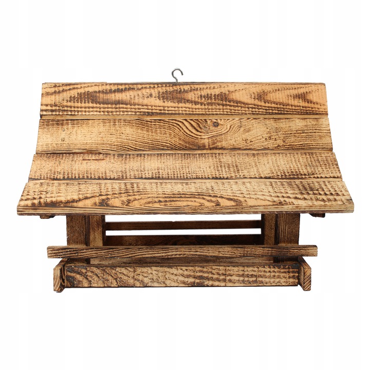 Karmnik dla Ptaków Drewniany Góralski Duży Opalany