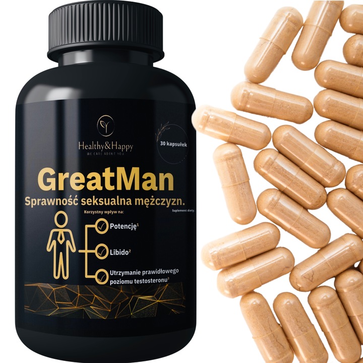 KAPSUŁKI POTENCJA EREKCJA LIBIDO POŻĄDANIE GreatMan