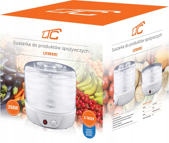 MOCNA SUSZARKA DO GRZYBÓW OWOCÓW WARZYW POJEMNOŚĆ I WIELKOŚĆ XXL