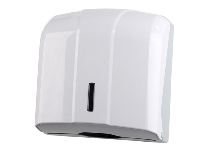 Pojemnik Dozownik Podajnik ręczniki papierowe ZZ Biały Naścienny ATEST PZH
