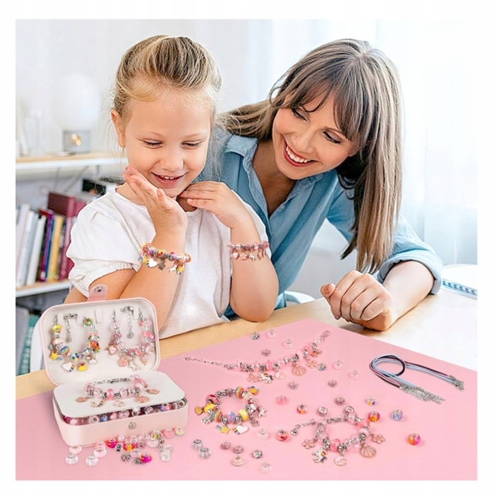 150EL IDEALNY PREZENT ZESTAW DO ROBIENIA BRANSOLETEK I NASZYJNIKÓW