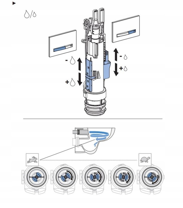 GEBERIT Zawór spustowy podtynkowy 241859001/240924001 NOWY MODEL |ORYGINAŁ