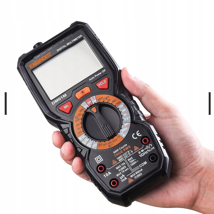 Multimetr Miernik Cyfrowy Prądu Engindot DM01M NCV LCD