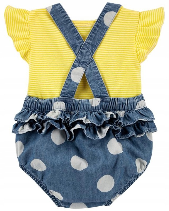 Carter's Zestaw 2-el. Rampers koszulka grochy