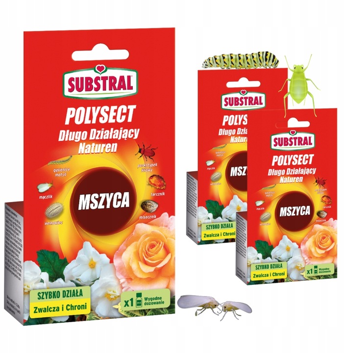 Substral Polysect Na Mszyce Zwalcza SZKODNIKI Owadobójczy Naturen 20 ml x3