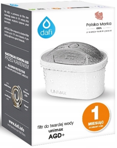 3x WKŁAD FILTR DAFI UNIMAX DO TWARDEJ WODY AGD+