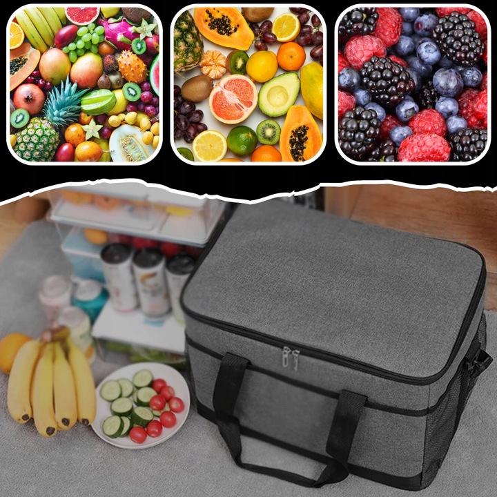 TORBA TERMICZNA TERMOIZOLACYJNA NA PLAŻĘ PODRÓŻNA LODÓWKA TURYSTYCZNA 20L