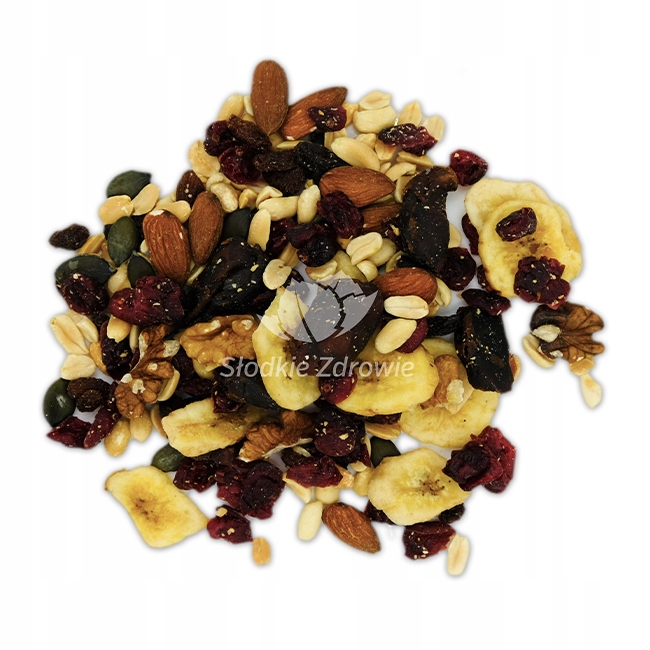 MIESZANKA STUDENCKA Z ŻURAWINĄ Mix orzechów, nasion i bakalii 1kg