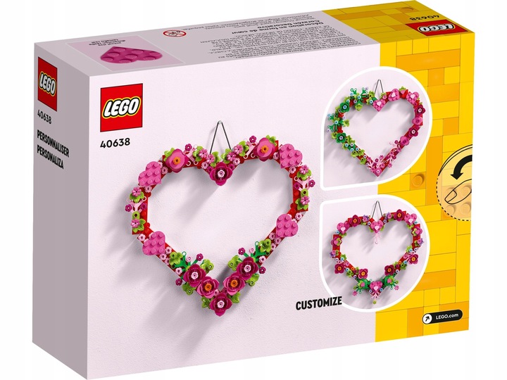 LEGO Creator 40638 Ozdoba w Kształcie Serca PREZENT NA WALENTYNKI SERDUSZKO