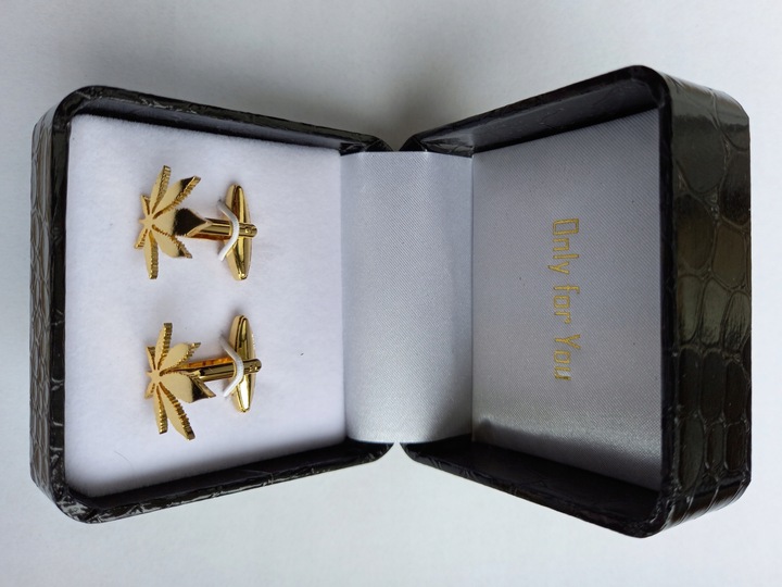 Spinki do mankietów koszul EXC Marihuana