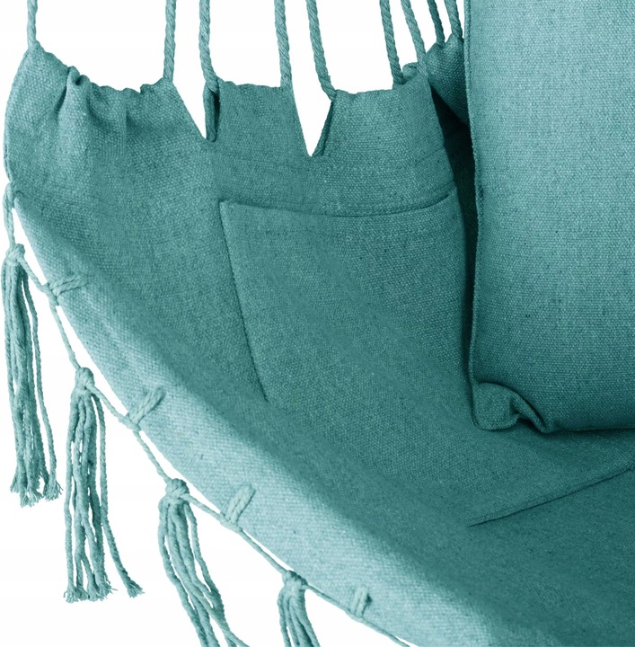 FOTEL WISZĄCY KRZESŁO BRAZYLIJSKE HUŚTAWKA HAMAK BOHO FRĘDZLE OUTTEC