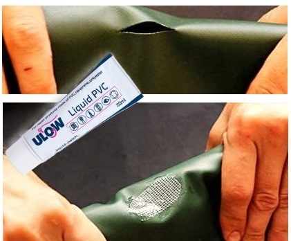 Klej Łatka w Płynie do Basenu Materaca Pontonu Plandeki Klej PVC do WELURU