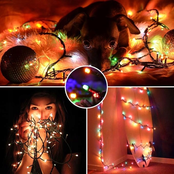 LAMPKI CHOINKOWE 500 LED MULTI KOLOR 35M PROGRAMATOR ŚWIATEŁKA ŁAŃCUCH