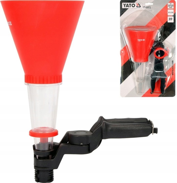 YATO LEJEK Z UCHWYTEM DO OLEJU SILNIKOWEGO Z REGULOWANYM ZACISKIEM YT06972