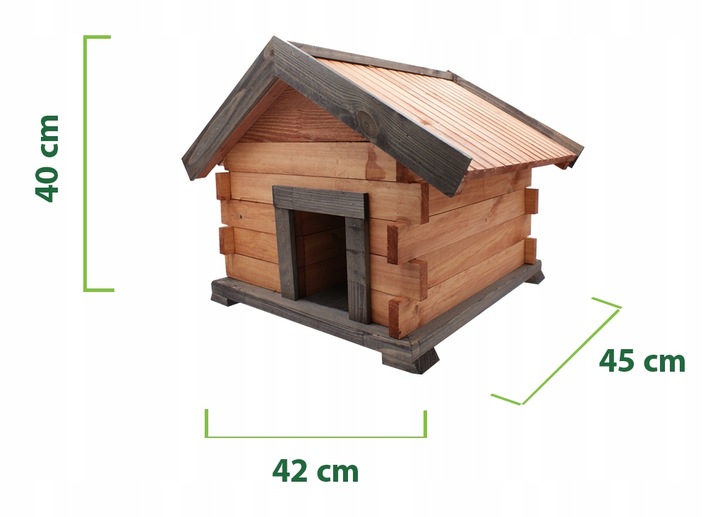 Domek dla jeży budka lęgowa dla jeża z drewna KLJ2