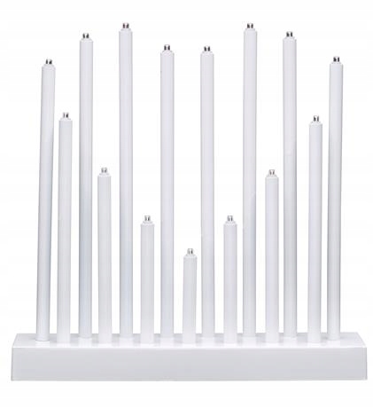 Świecznik adwentowy LED Romans 702639 biały serce