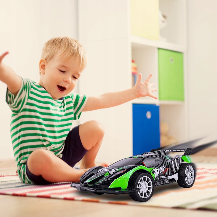 SAMOCHÓD WYŚCIGOWY AUTO ŁADOWARKA ZDALNIE STEROWANY WYSCIGÓWKA USB KASKADER