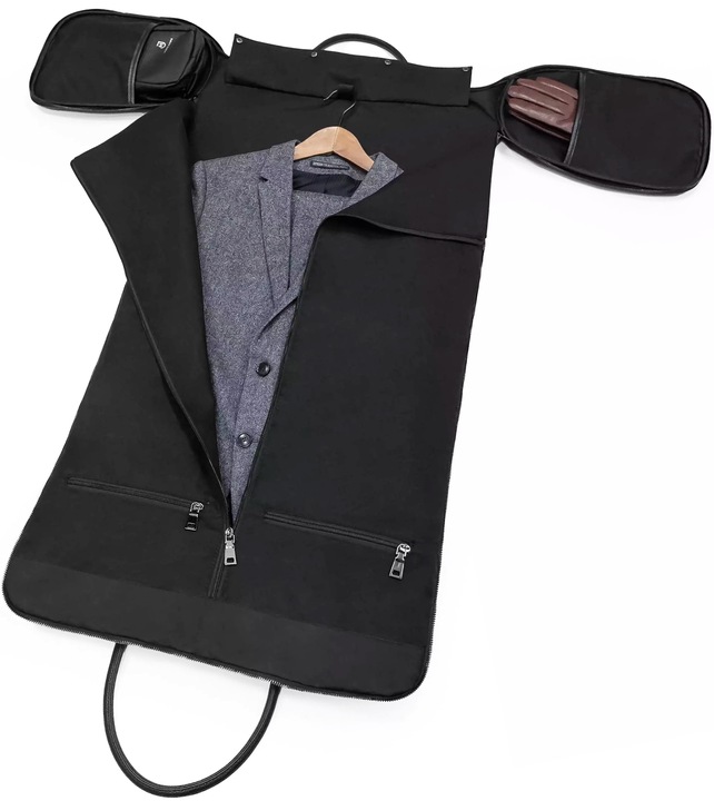 James Hawk Suit Weekender - Torba podróżna z miejscem na garnitur i koszulę