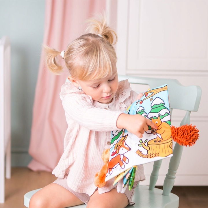 PUCHATE ZWIERZAKI BALIBAZOO JOLLY BABY KSIĄŻECZKA SENSORYCZNA DLA NIEMOWLĄT