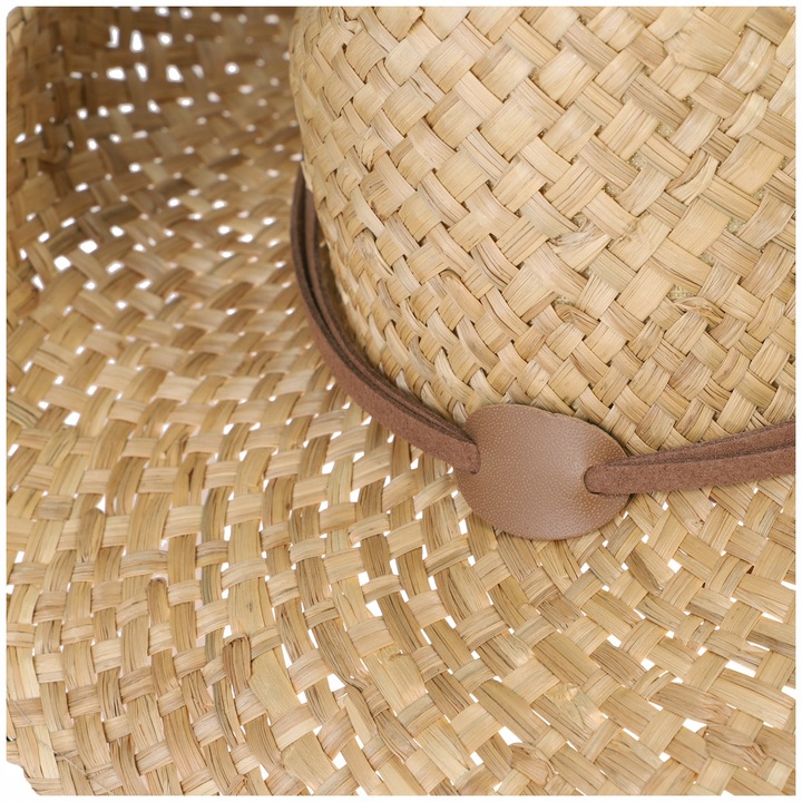 KAPELUSZ KOWBOJSKI SŁOMIANY SŁOMKOWY ze Sznurkiem MFH FOX OUTDOOR BROWN