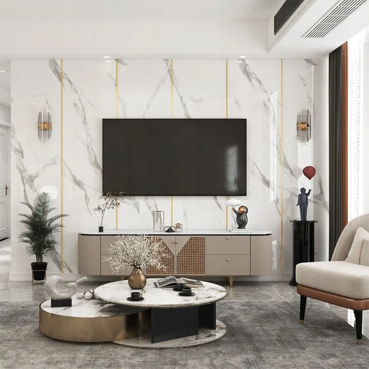 Listwa ozdobna dekoracyjna złota na ścianę do mebli samoprzylepna ścienna