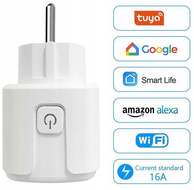 GNIAZDKO ELEKTRYCZNE WIFI STEROWANIE SMARTFONEM LAMPKI ŚWIĄTECZNE TERMOSTAT