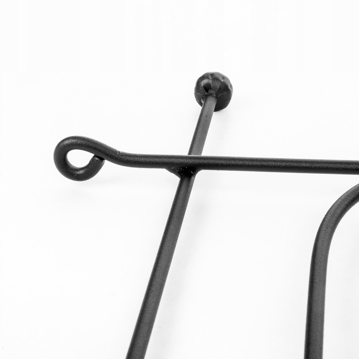 OGRODOWY PŁOT METALOWA PODPORA DO ROŚLIN PODPORY DO KWIATÓW CZARNY