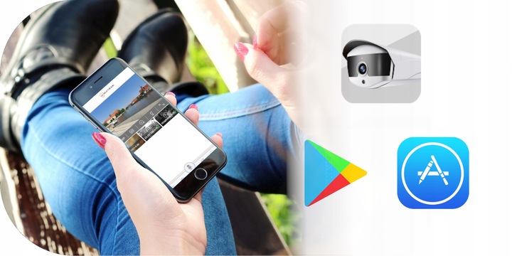 Kamera Wifi Zewnętrzna SMART 3MPx Obrotowa POLSKA APLIKACJA Śledzenie Ruchu