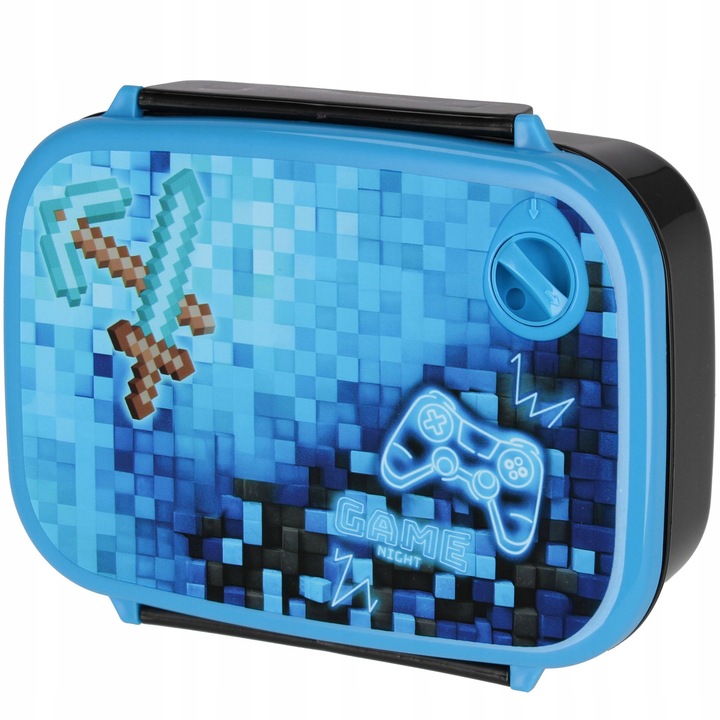 ZESTAW ŚNIADANIOWY BIDON ŚNIADANIÓWKA TRITAN 450ml BPA FREE PIXELE PAD