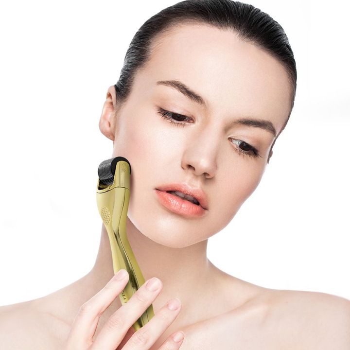 DERMA ROLLER WAŁEK MASAŻER DO MASAŻU CIAŁA TWARZY ROLOWANIA MEZOTERAPII 3x