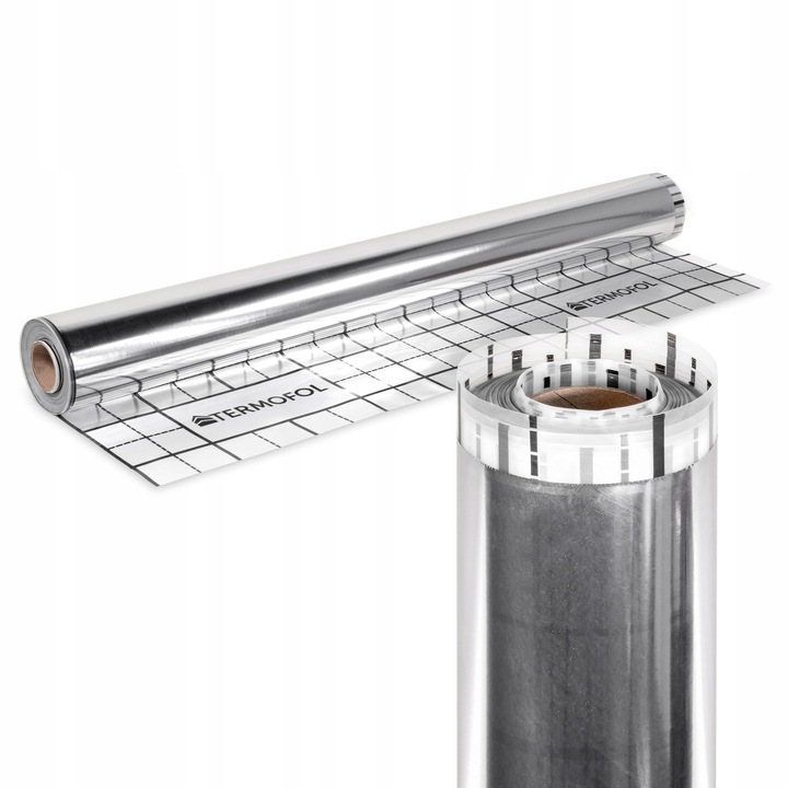 FOLIA OGRZEWANIA PODŁOGOWEGO refleksyjna rolka 50m szerokość 105cm TERMOFOL