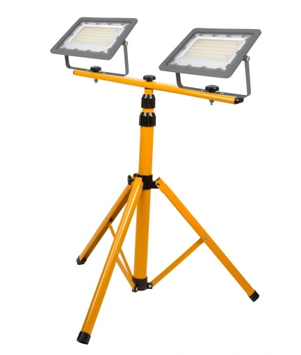 Halogen LED Statyw Budowlany Naświetlacz 2x100W / 200W 20000lm Przewód