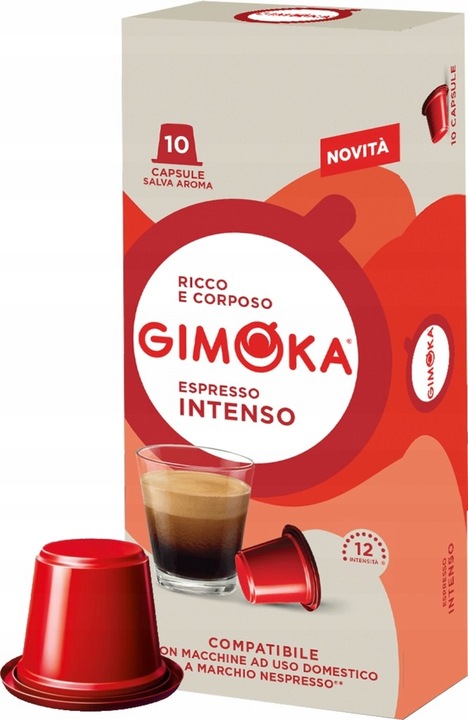 Kapsułki do Nespresso Gimoka Zestaw 10 x 10 MIX Espresso Lungo