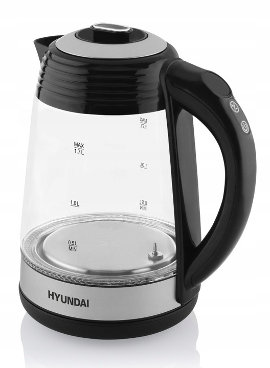 CZAJNIK ELEKTRYCZNY HYUNDAI BEZPRZEWODOWY SZKLANY