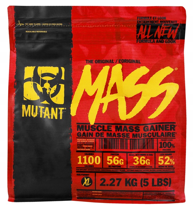 PVL Mutant Mass 2270g ODŻYWKA GAINER MASA Z USA białko Wanilia