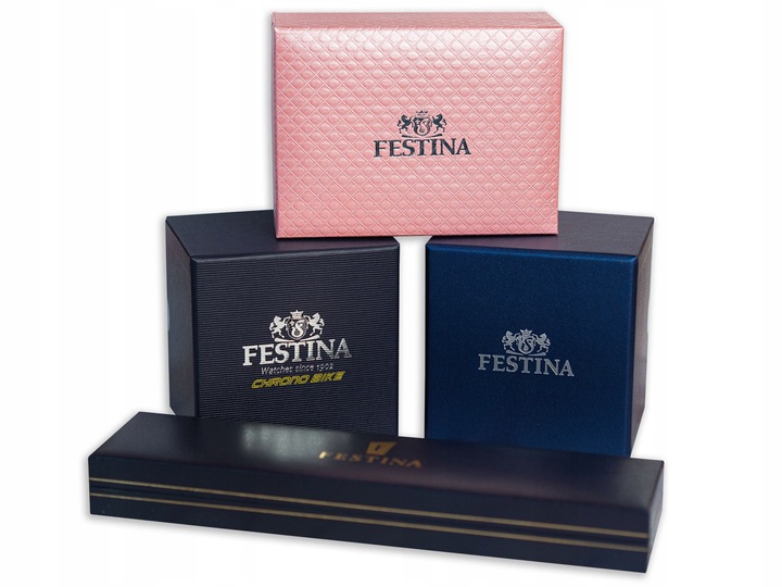 Festina skórzany zegarek dziecięcy na rękę niebieski Junior UF20458/2