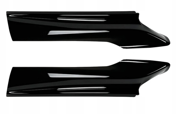 BMW F10 F11 M SPORT FLAPSY CZARNY POŁYSK SPLITTER DOKŁADKA ZDERZAKA PRZÓD
