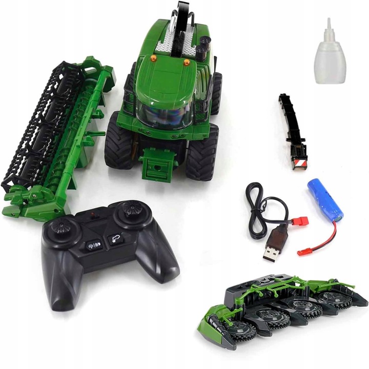 KOMBAJN ZBOŻOWY Z PILOTEM 2,4 GHZ I AKUMULATOREM IDEALNY HARVESTER TRAKTOR