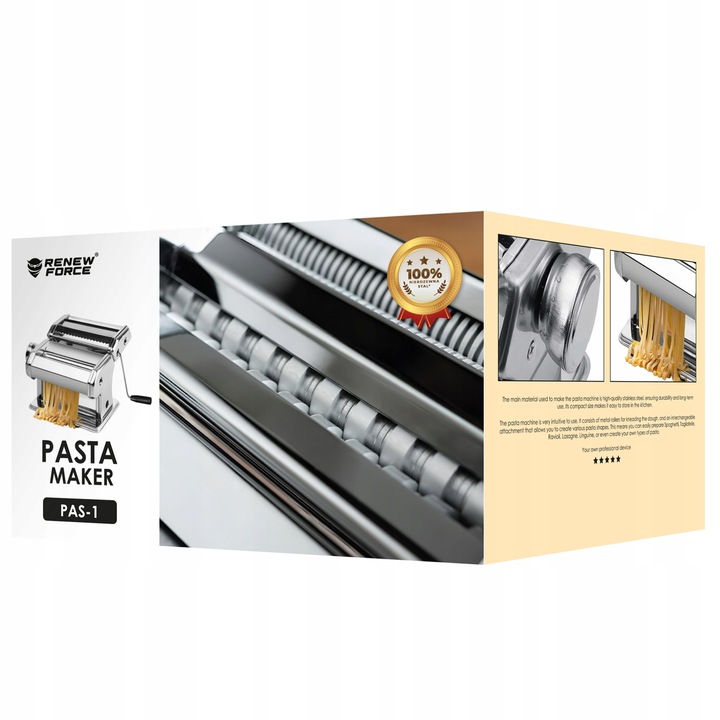 MASZYNKA DO MAKARONU I CIASTA RĘCZNA KRAJARKA KRAJALNICA STAL NIERDZEWNA XL