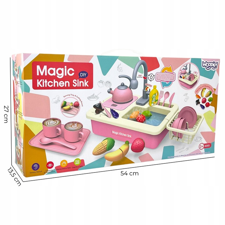 ZLEWOZMYWAK KUCHNIA KRAN FUNKCJA PUSZCZANIA WODY ZLEW MYCIA NACZYŃ WOOPIE