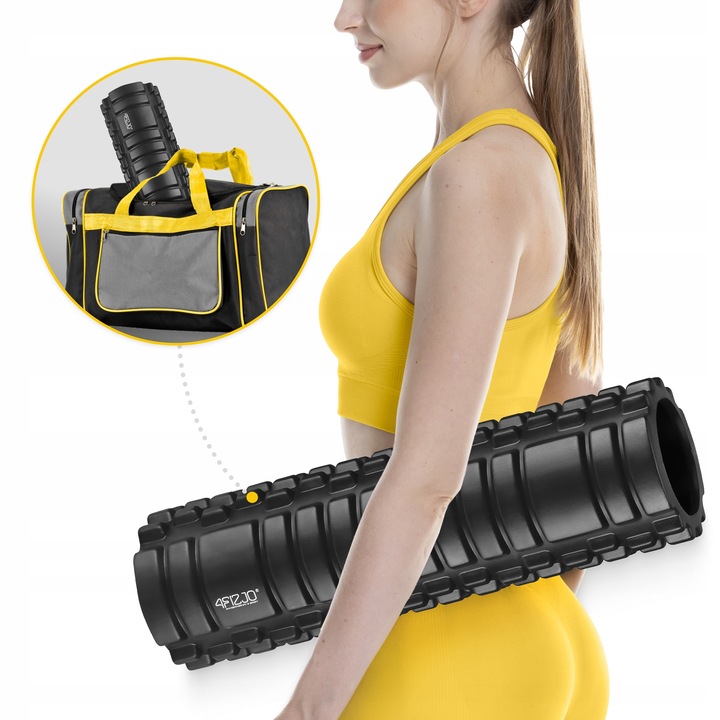 ROLLER WAŁEK DO MASAŻU ROLLOWANIA PLECÓW TWARDY CROSSFIT AUTOMASAŻ FITNESS