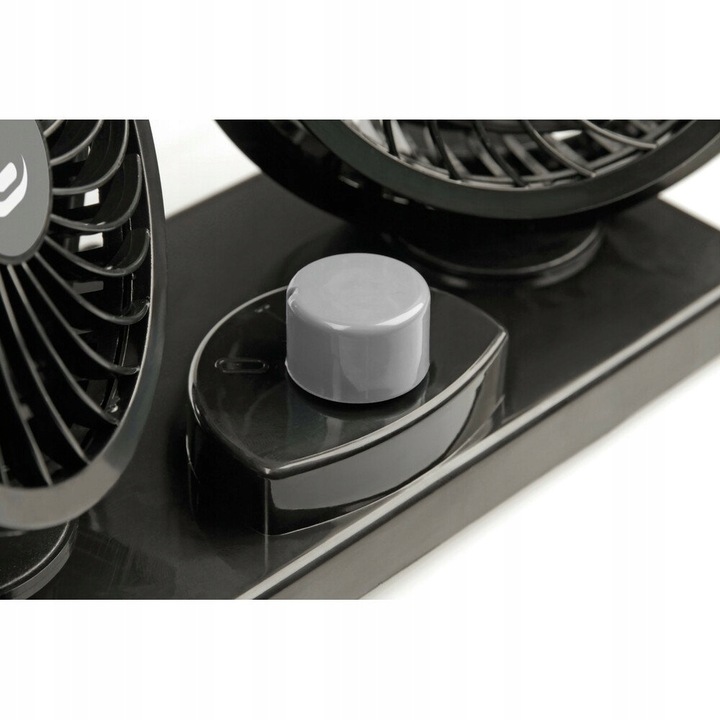 WENTYLATOR SAMOCHODOWY PODWÓJNY TIR BUS 24V 2x 4 CALE WIATRAK REGULOWANY