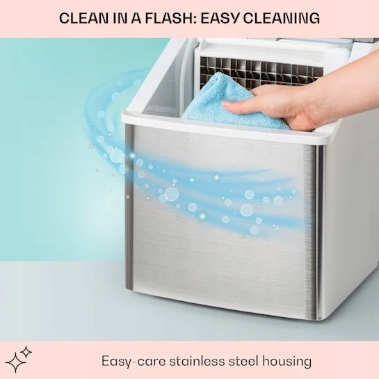 Kostkarka do lodu Klarstein Clearcube Krystaliczny Przeźroczysty Lód 13kg