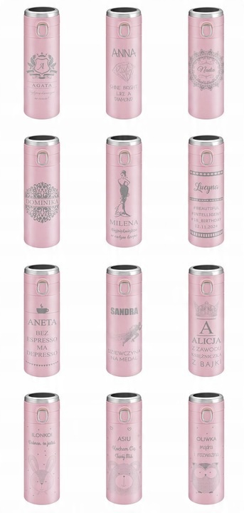 Kubek Termiczny z Grawerem Termos Smart Wyświetlacz 400ml Prezent dla Mamy