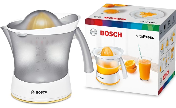 Wyciskarka do cytrusów Bosch MCP3500N Duży pojemnik na sok z miarką 800ml