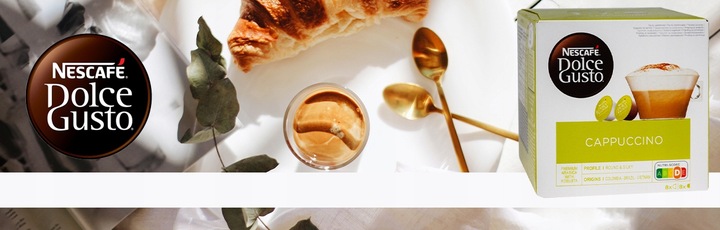 Kawa kapsułki NESCAFE DOLCE GUSTO CAPPUCCINO 16szt + GRATIS videobook